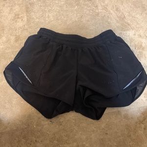 Black Hotty Hot 2.5 Low Rise Shorts - PAINT ON THEM